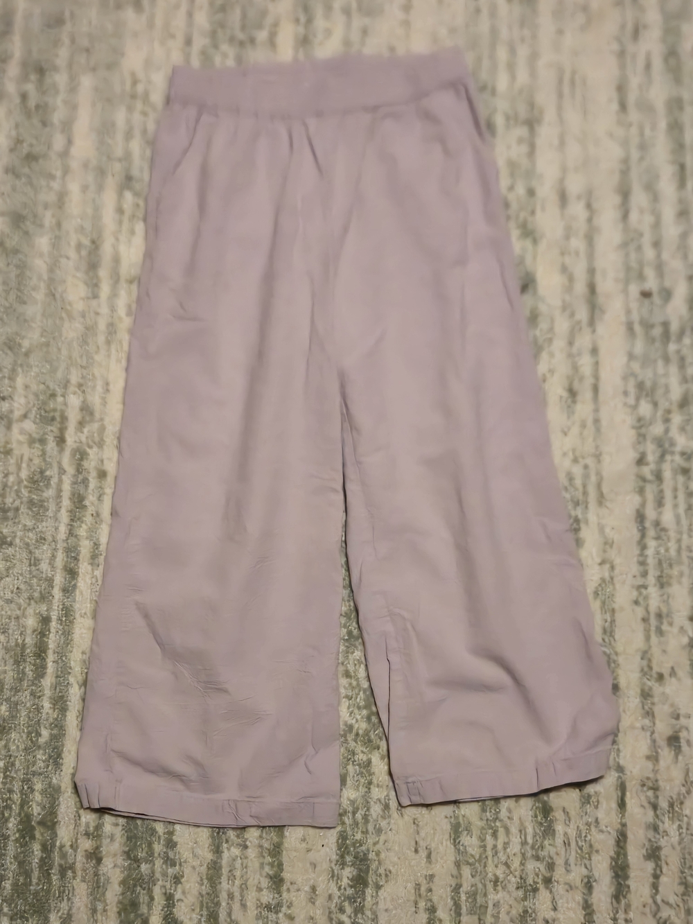 Ecupper Cotton Pants Size Medium Wide-Leg Pullover Pants Light Breathable